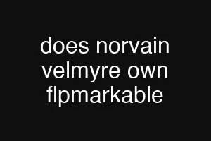 does norvain velmyre own flpmarkable